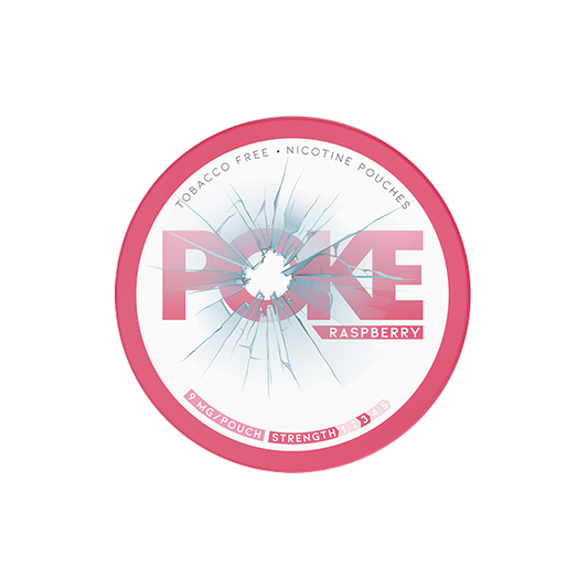 9mg Poke Raspberry Nicotine Pouches - 20 Pouches - 2d0116-20