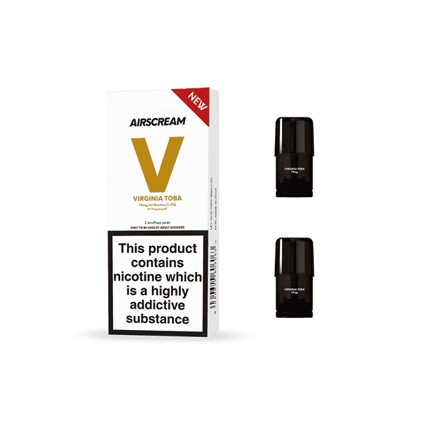 AirsPops By Airscream Pre-filled Replacement Pods 2PCS 1.2ml - Vape Center