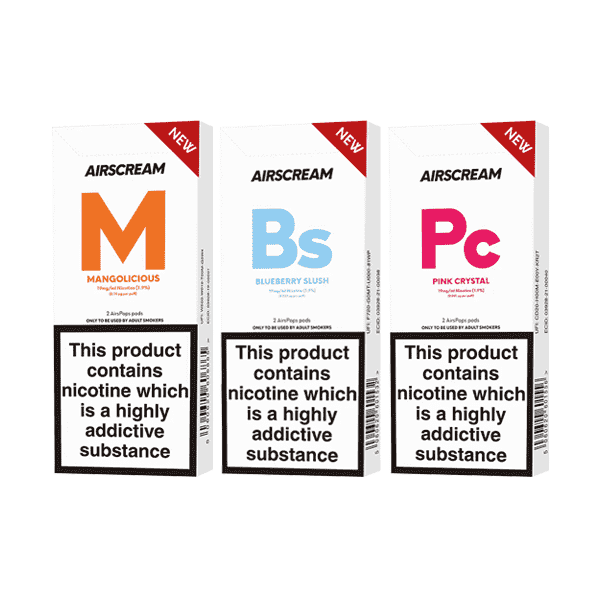 AirsPops By Airscream Pre-filled Replacement Pods 2PCS 1.2ml - Vape Center