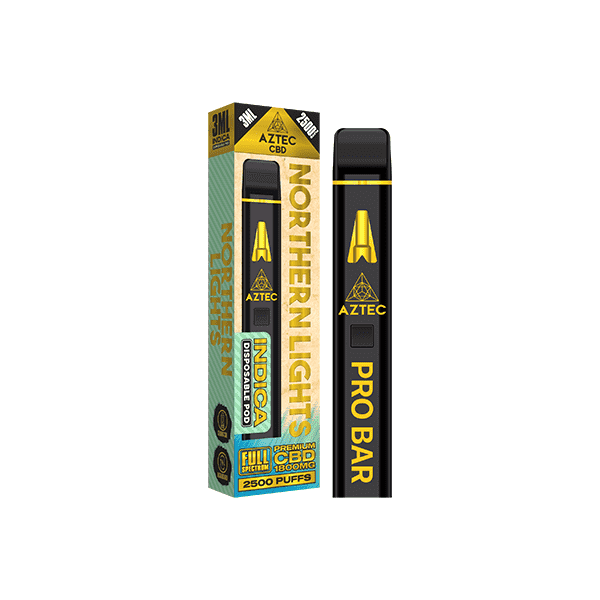 Aztec CBD 1800mg Pro Bar CBD Disposable Vape Device 2500 Puffs - Vape Center