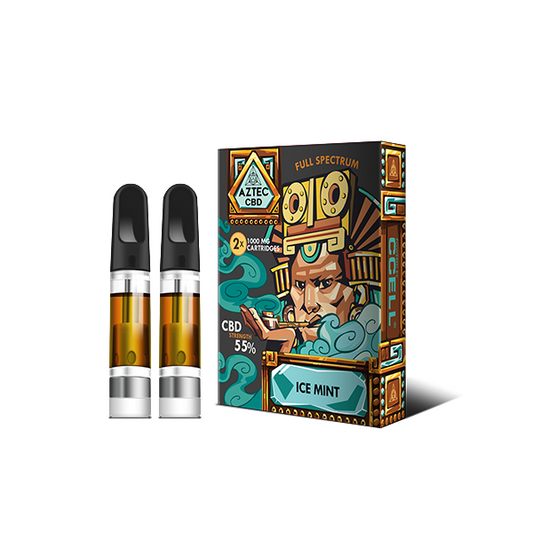 Aztec CBD 2 x 1000mg Cartridge Kit - 1ml - 2d0116-20