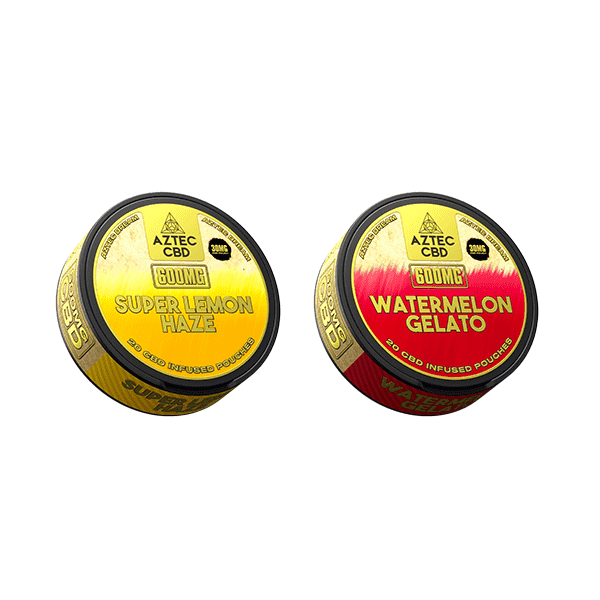Aztec CBD 600mg CBD Pouches - 20 Pouches - Vape Center