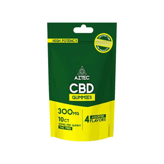Aztec CBD Broad Spectrum 300mg CBD Gummies - 10 Pieces - Vape Center