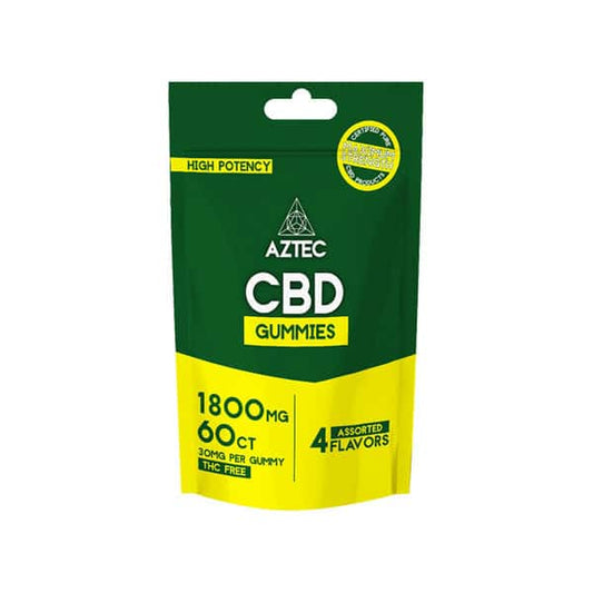 Aztec CBD Broad Spectrum 300mg CBD Gummies - 60 Pieces - Vape Center