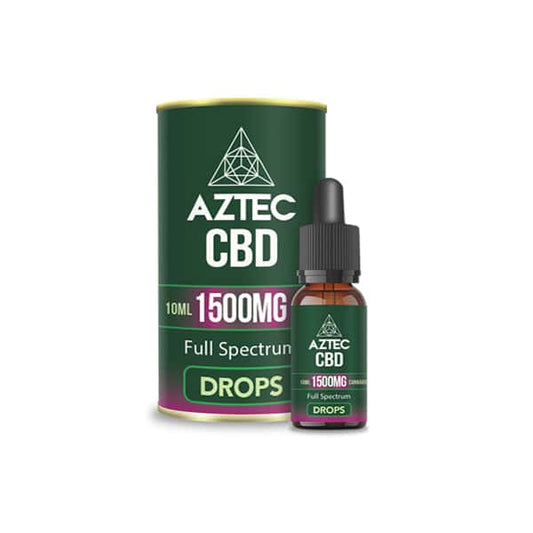 Aztec CBD Full Spectrum Hemp Oil 1500mg CBD 10ml - Vape Center