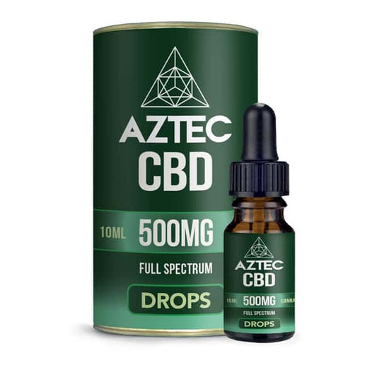 Aztec CBD Full Spectrum Hemp Oil 500mg CBD 10ml - Vape Center