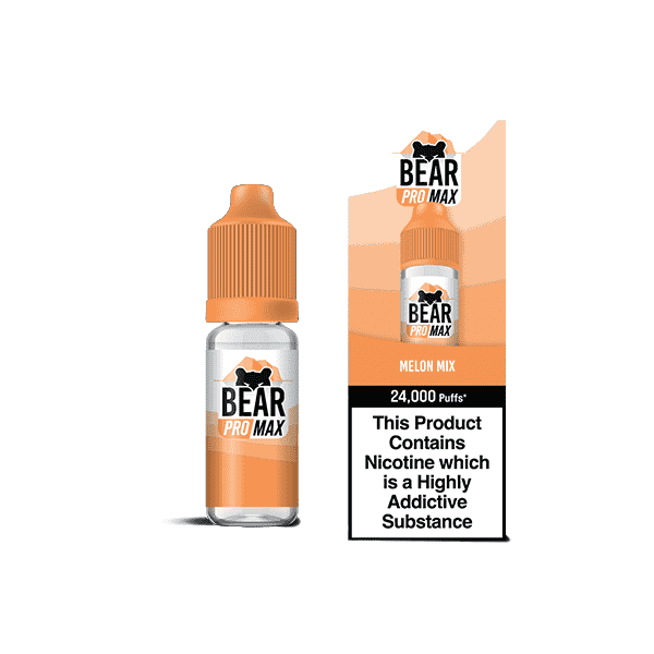 Bear Pro Max 75ml Longfill Bar Series includes 4X 20mg Salt Nic Shots - Vape Center
