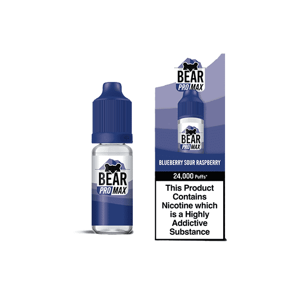 Bear Pro Max 75ml Longfill Bar Series includes 4X 20mg Salt Nic Shots - Vape Center