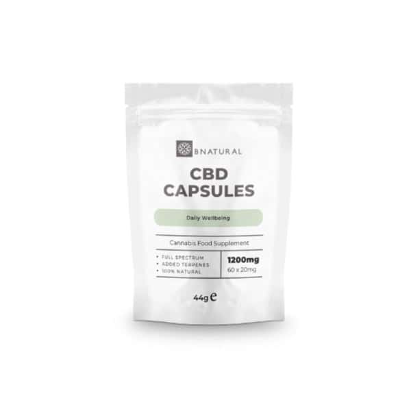 Bnatural 1200mg CBD Vegan Capsules - 60 Caps - Vape Center