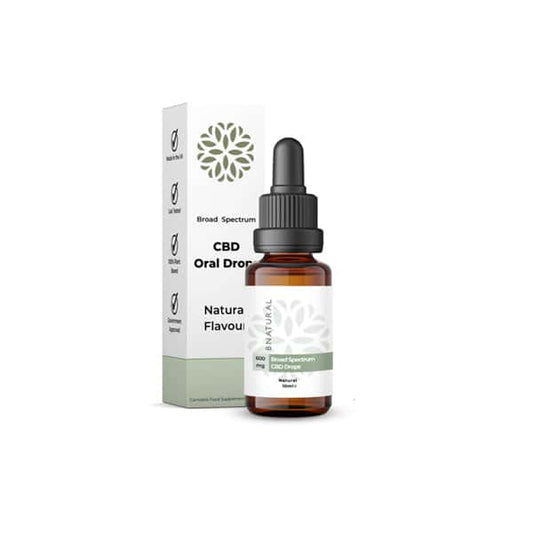 Bnatural 600mg Broad Spectrum CBD Natural Oral Drops - 10ml - Vape Center