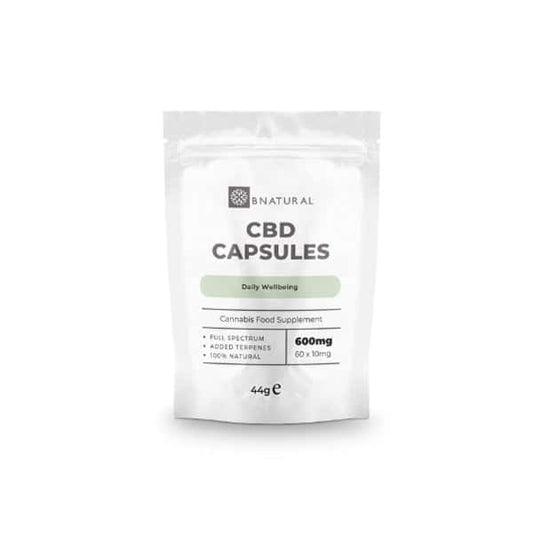 Bnatural 600mg CBD Vegan Capsules - 60 Caps - Vape Center
