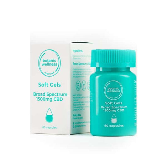 Botanic Wellness 1500mg CBD Soft Gel Capsules - 60 Caps - Vape Center
