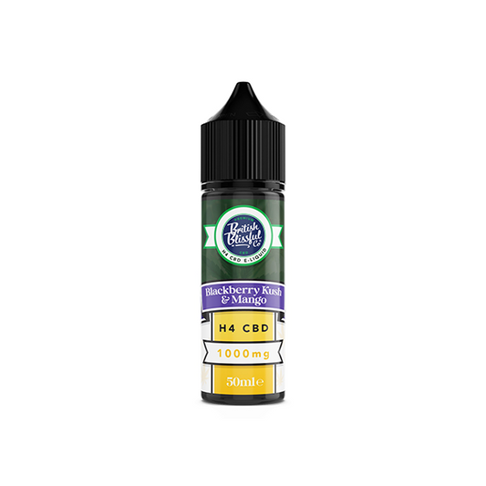 British Blissful 1000mg H4 CBD E-Liquid 50ml - Vape Center
