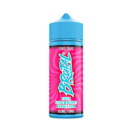 Brutal - 100ml - Sour Strawberry Bubblegum - Vape Center