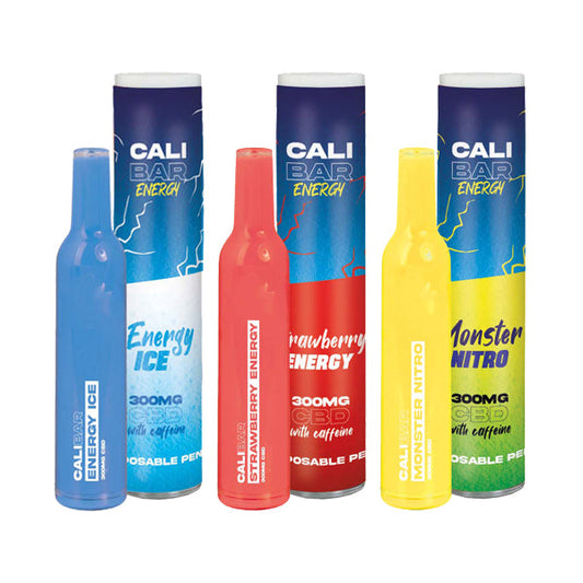 CALI BAR ENERGY with Caffeine Full Spectrum 300mg CBD Vape Disposable - 2d0116-20