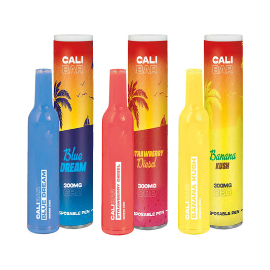 CALI BAR Original 300mg Full Spectrum CBD Vape Disposable - Terpene Flavoured - 2d0116-20
