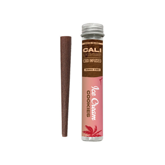 CALI CONES Cocoa 30mg Full Spectrum CBD Infused Cone - Ice Cream Cookies - Vape Center