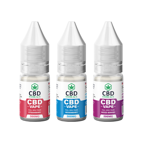 CBD Embrace 500mg Full Spectrum CBD Vape Oil - 10ml - Vape Center