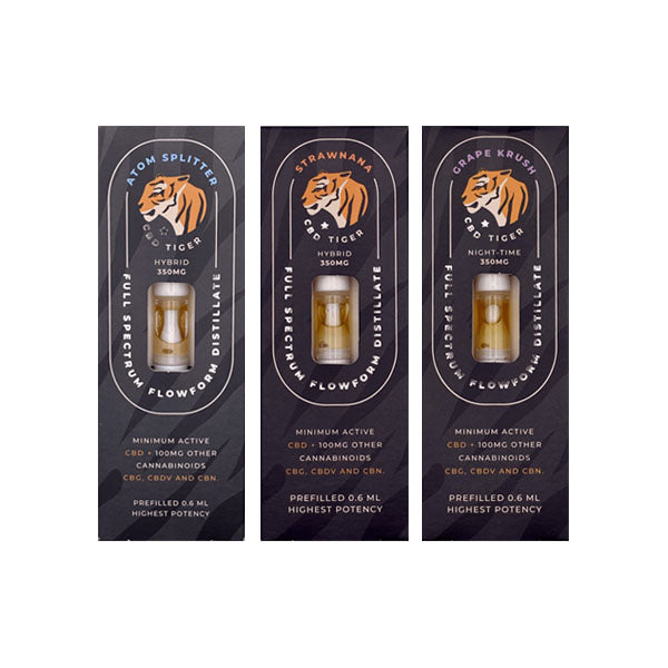 CBD Tiger 350mg Full Spectrum CBD Flowform Vape Cartridge - Vape Center