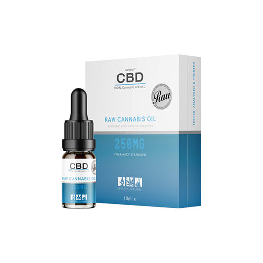 CBD by British Cannabis 250mg CBD Raw Cannabis Oil Drops 10ml - 2d0116-20