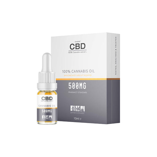 CBD by British Cannabis 500mg CBD Cannabis Oil Drops 10ml - Vape Center