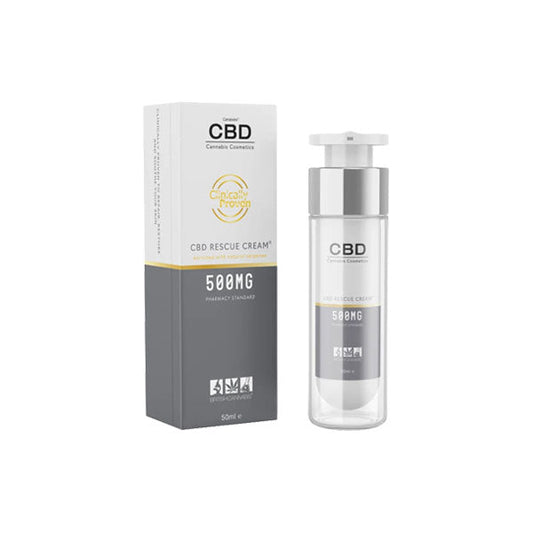 CBD by British Cannabis 500mg CBD Rescue Cream 50ml - Vape Center