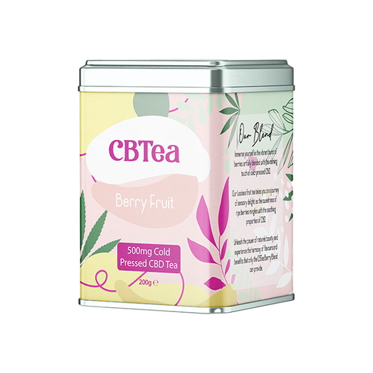 CBTea 500mg Cold Pressed Full Spectrum CBD Berry Fruit Tea - 200g - 2d0116-20