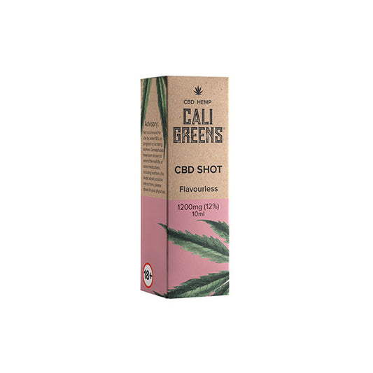 Cali Greens 1200mg CBD Flavourless Shot - 10ml - Vape Center