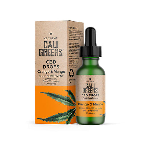 Cali Greens 3000mg CBD Oral Drops - 30ml - Vape Center