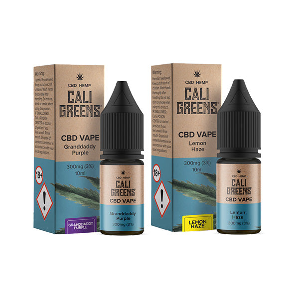 Cali Greens 300mg CBD Vape E-liquid 10ml - Vape Center