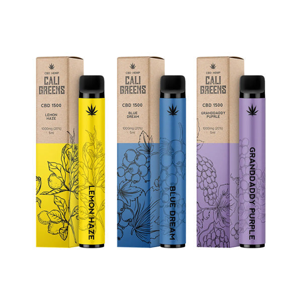 Cali Greens CBD GO 1000mg CBD Disposable Vape Pen 1500 Puffs - Vape Center