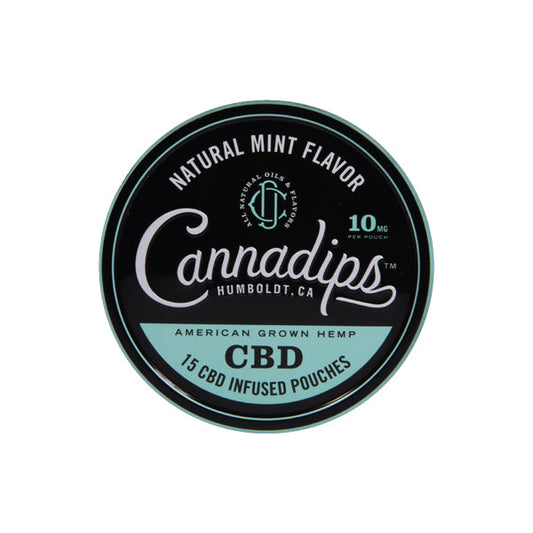 Cannadips 150mg CBD Snus Pouches - Natural Mint - 2d0116-20