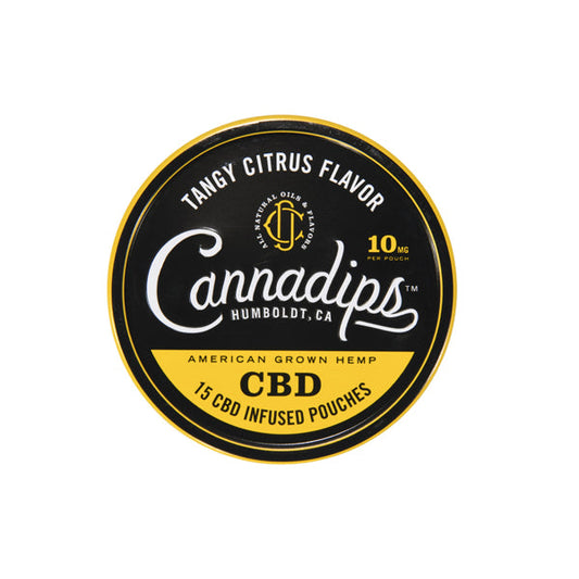 Cannadips 150mg CBD Snus Pouches - Tangy Citrus - 2d0116-20