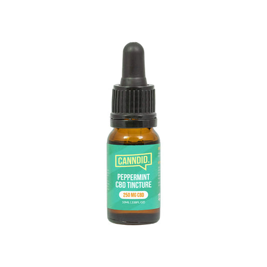 Canndid 250mg CBD Tincture Oil 10ml - Peppermint - Vape Center