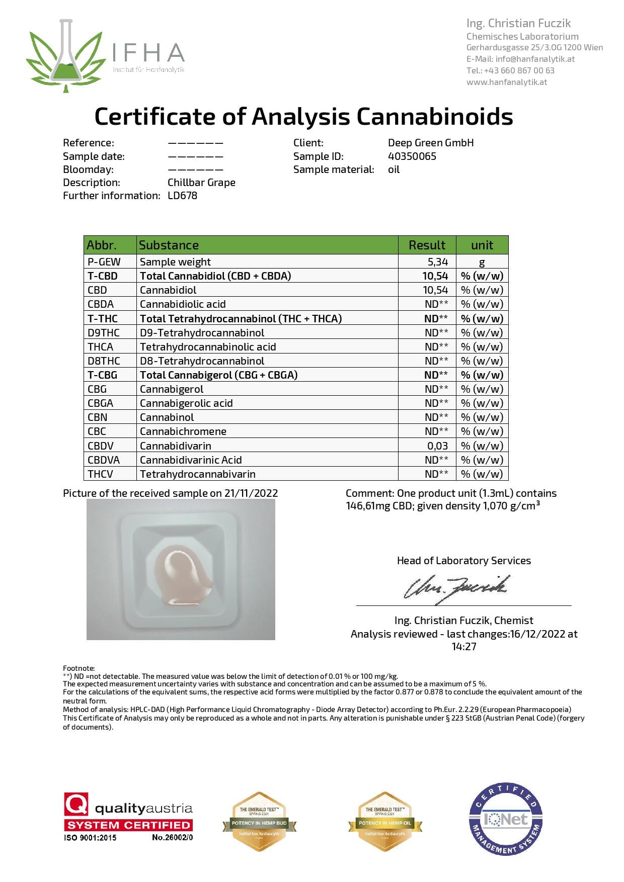 Chillbar 150mg CBD Disposable Vape Device 300 Puffs - Vape Center