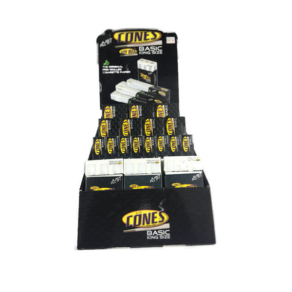 Cones Pre-Loaded Display 36 Mix Cones - Vape Center