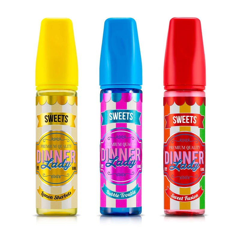 Dinner Lady Sweets Range 50ml Shortfill - Vape Center