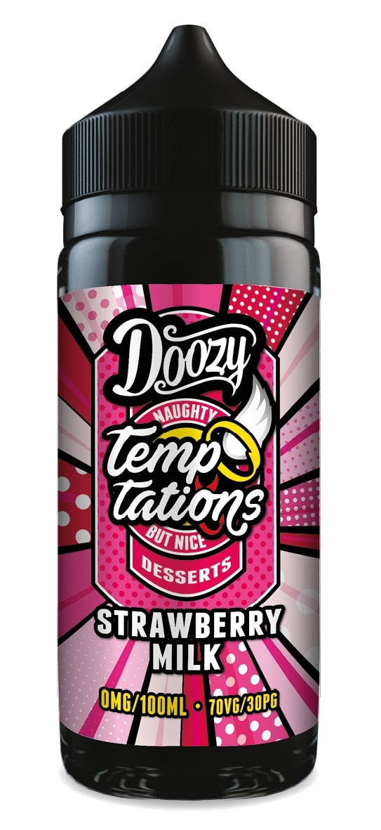 Doozy Vape - Doozy Temptation - 100ml - Strawberry Milk - Vape Center