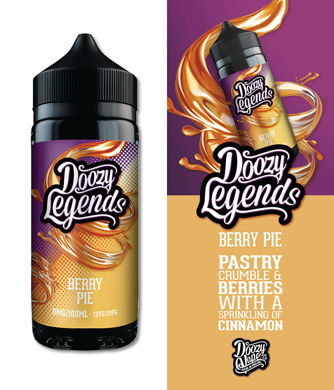 Doozy Vape - Legends - 100ml - Berry Pie - Vape Center