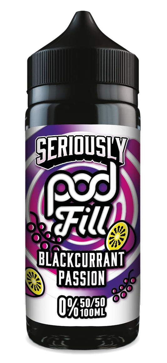 Doozy Vape - Seriously Pod Fill - 100ml - Blackcurrant Passion - Vape Center