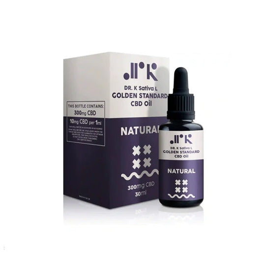 Dr K CBD Natural Golden Standard 300mg CBD Oil - 30ml - Vape Center