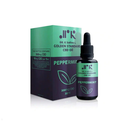 Dr K CBD Peppermint Golden Standard 1000mg CBD Oil - 30ml - Vape Center