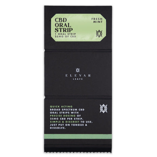 Elevar Leafs 125mg CBD Oral Strips - Vape Center
