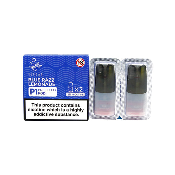 Elf Bar P1 Replacement 2ml Pods for ELF Mate 500 - 2d0116-20