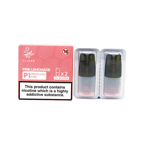Elf Bar P1 Replacement 2ml Pods for ELF Mate 500 - 2d0116-20
