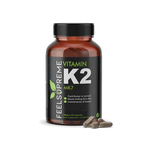 Feel Supreme 6000ug Vitamin K2 MK7 Capsules - 60 Caps - 2d0116-20