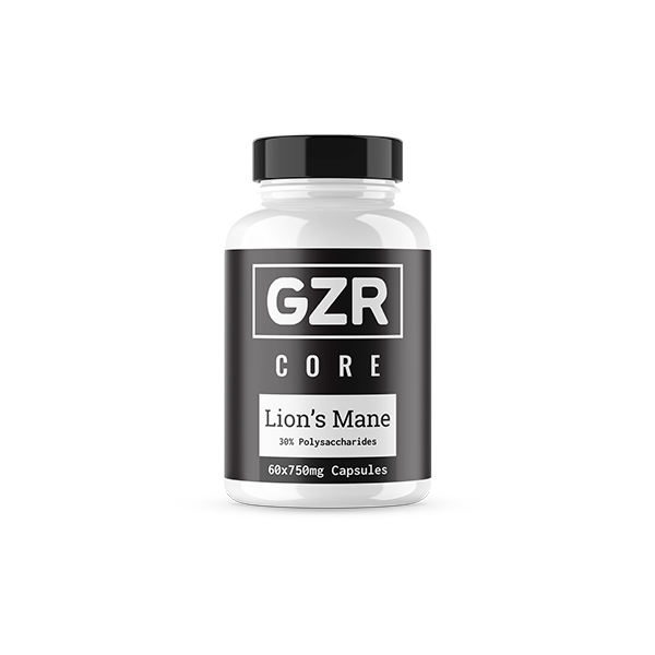 GZR 750mg Lions Mane Capsules - 60 Capsules - Vape Center
