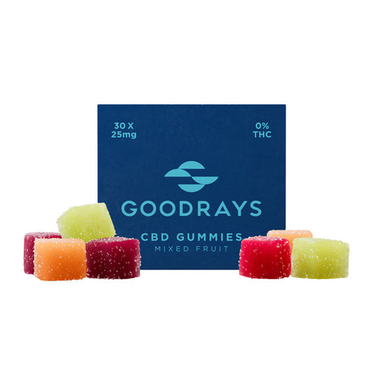 Goodrays 750mg CBD Mixed Gummies - 30 Pieces - Vape Center
