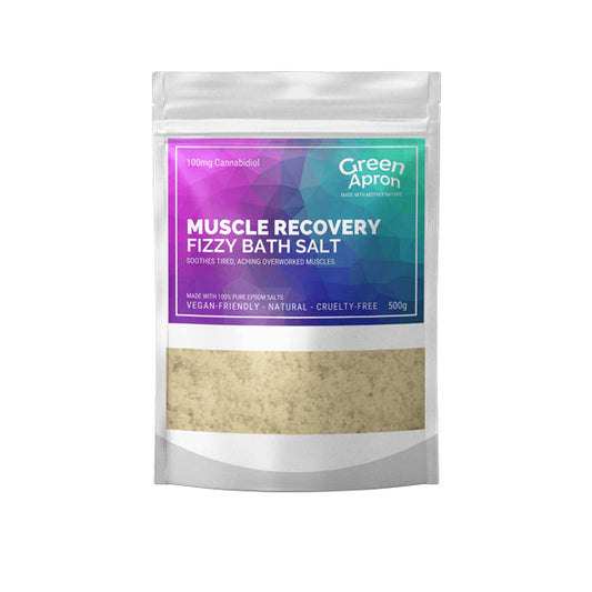 Green Apron 100mg CBD Muscle Recovery Bath Salts 500g - Vape Center