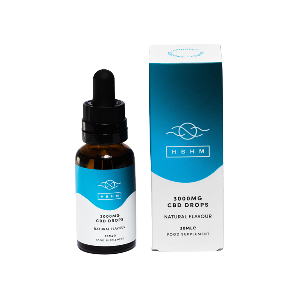 HBHM 3000mg CBD MCT Oil - 30ml - Vape Center